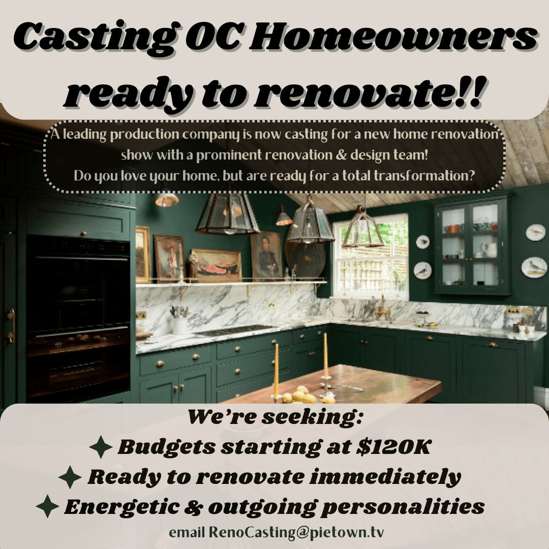 OC Homeowners, ready to renovate!!